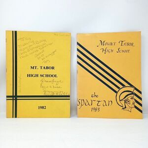 1982 & 1983 Mt. Tabor High School Yearbook Lot Winston-Salem North Carolina NC